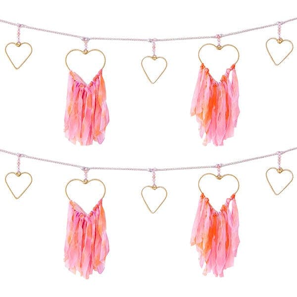 Chiffon Heart Garland