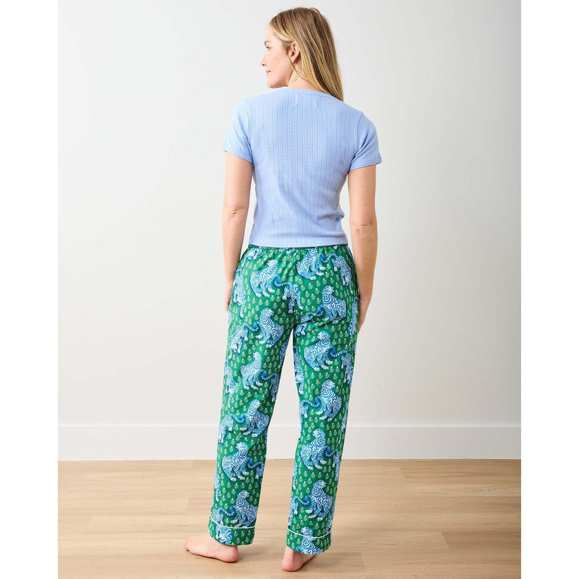 Pointelle Short Sleeve Tee, Blue