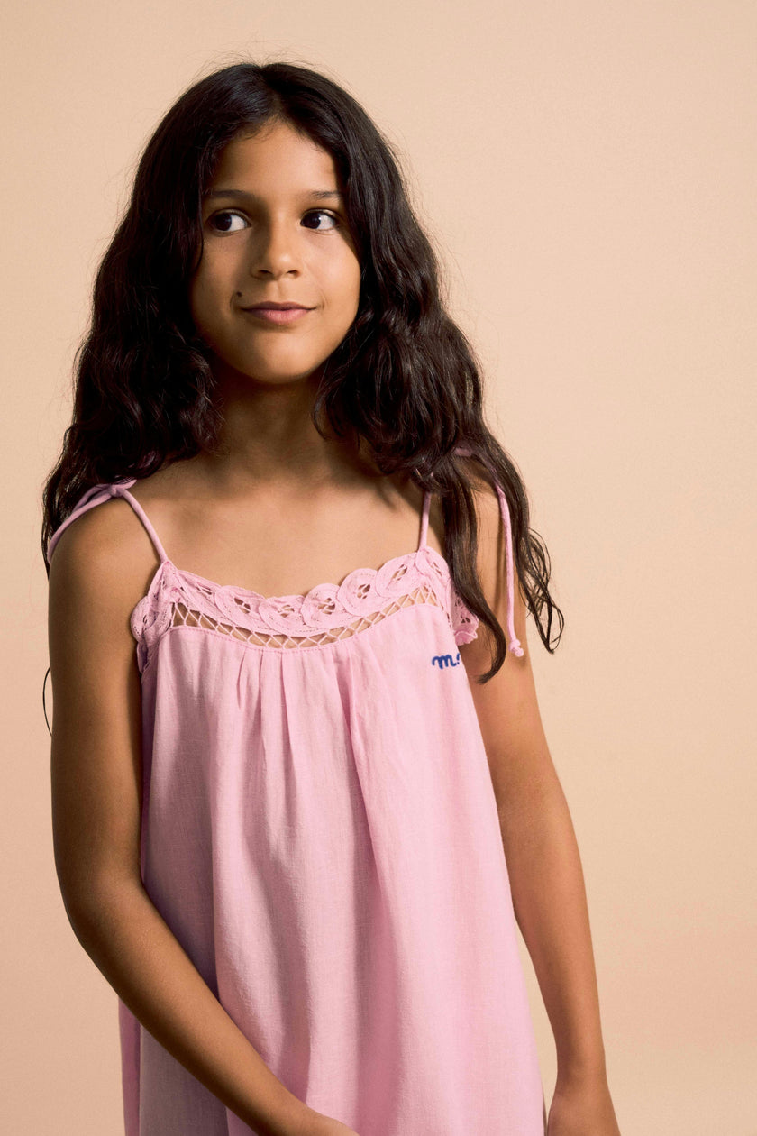 ISLA LACE DRESS PINK