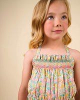 Alisson Dress - Emma Floral Mint print