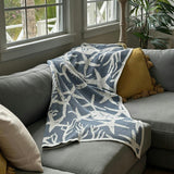 Cotton Sustainable Knit Throw Blanket | Coastal - Ocean's Edge