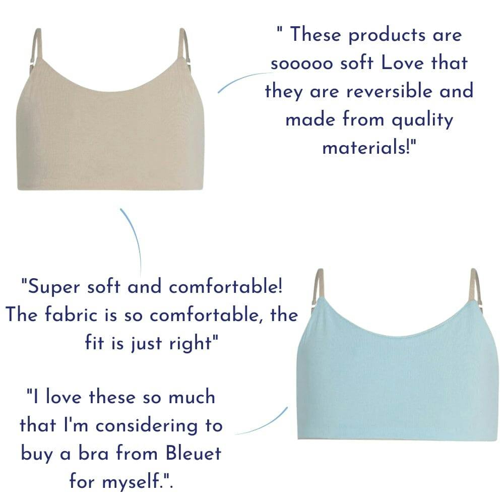 Bleum Neutral Bamboo Girls Seamless Bra Honey-Sky