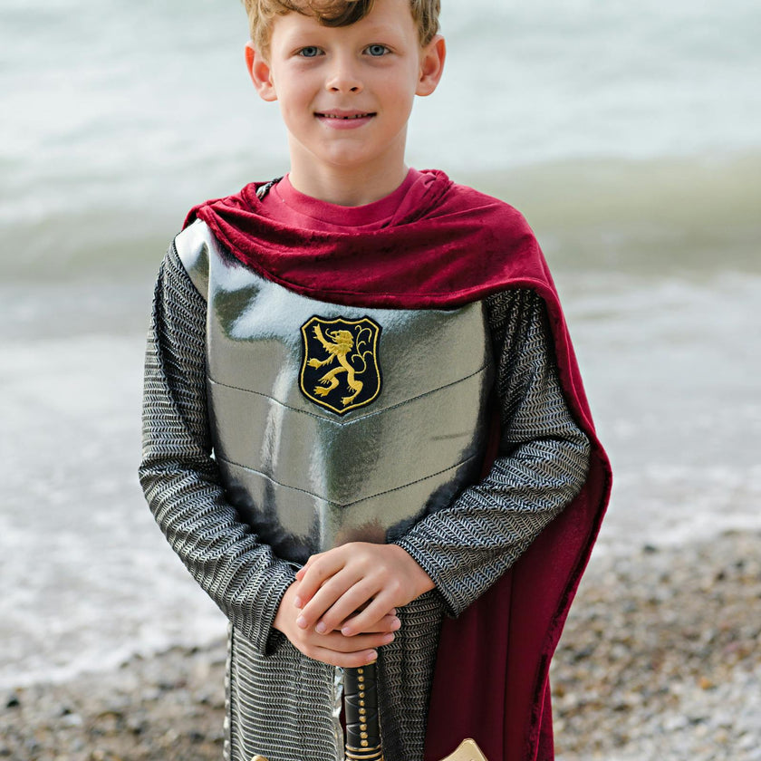 Silver Knight Tunic with Cape