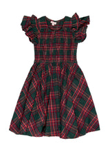 Mini Hattie Dress in Evergreen Plaid