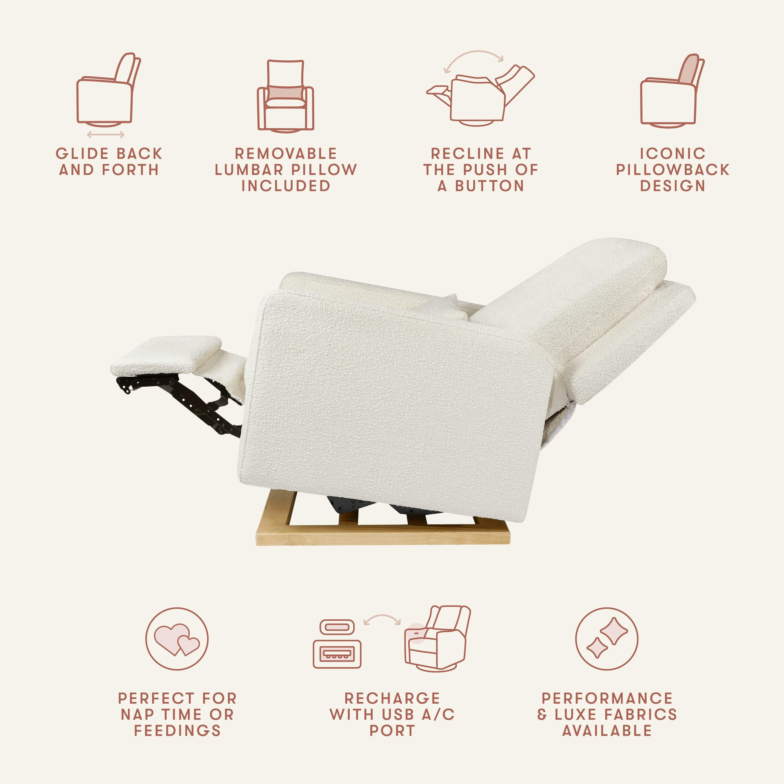 Babyletto Sigi Electronic Recliner and Glider with USB Port