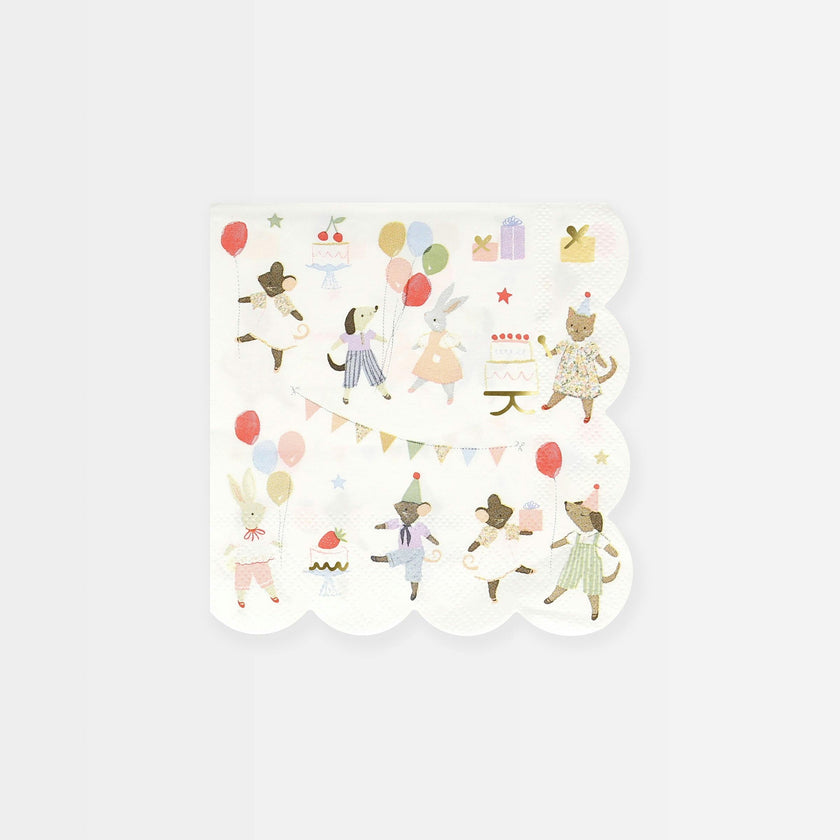 Animal Friends Small Napkins