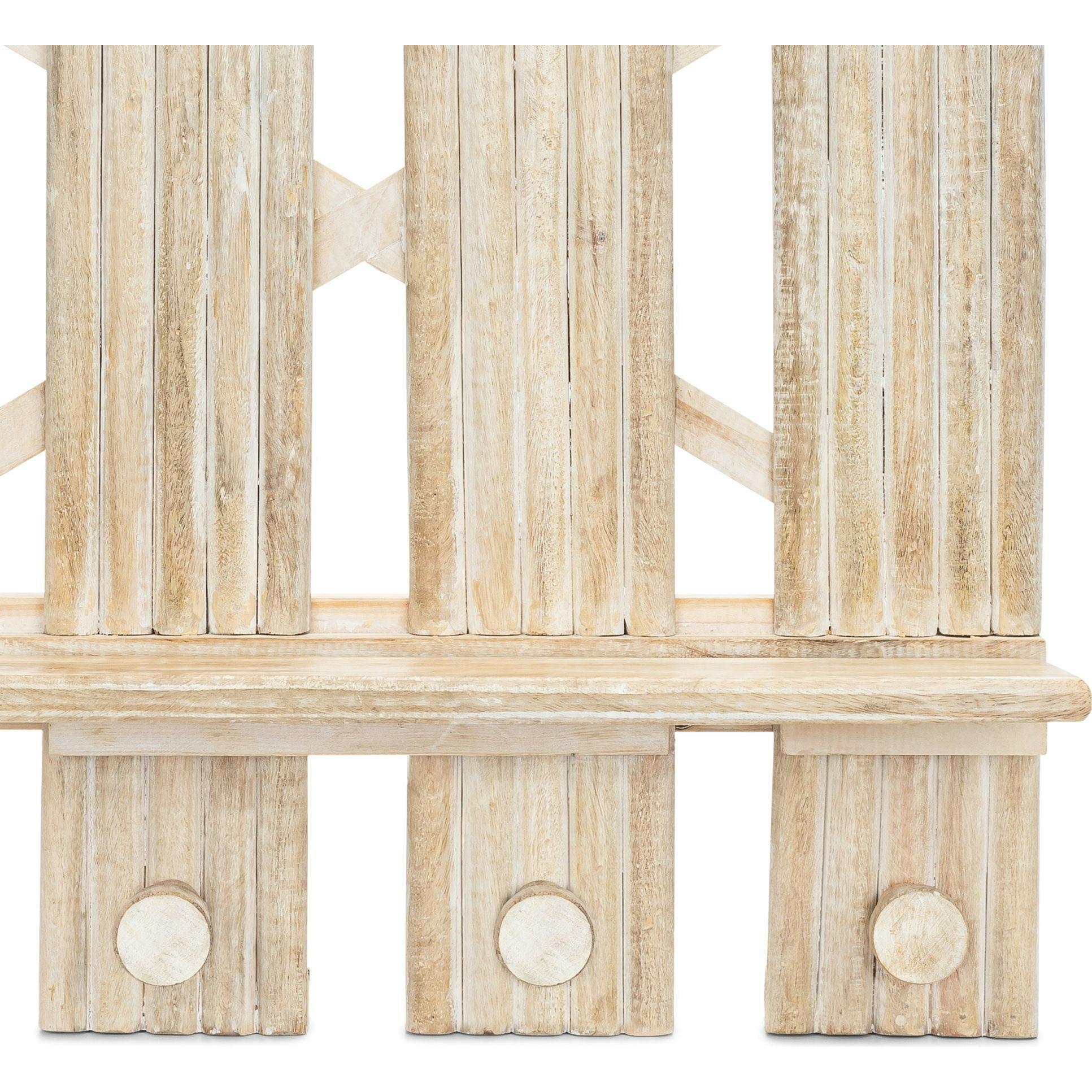 Charlie Farmhouse Wooden Fence Nursery Wall Decor Shelf