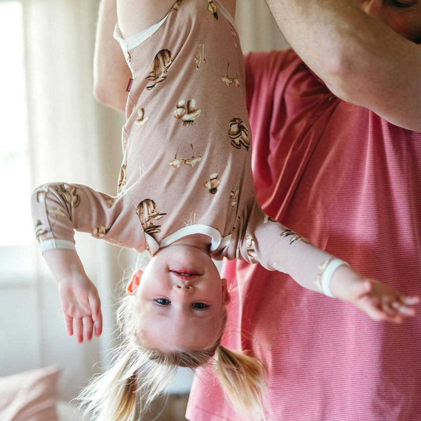 Mushroom Organic Cotton Long Sleeve One Piece