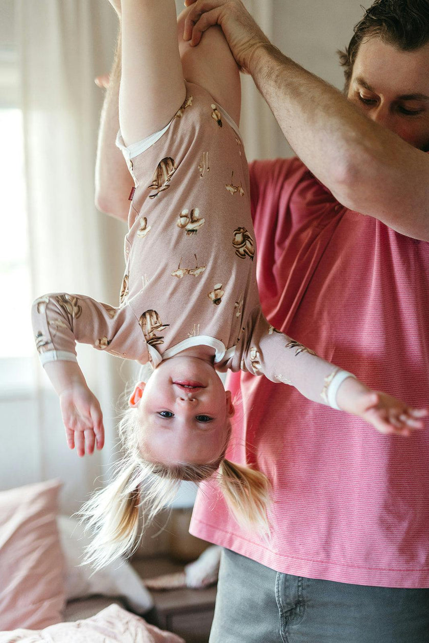 Mushroom Organic Cotton Long Sleeve One Piece