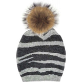 Tiger Pattern Wool Hat (Snap On Pom Sold Separately)