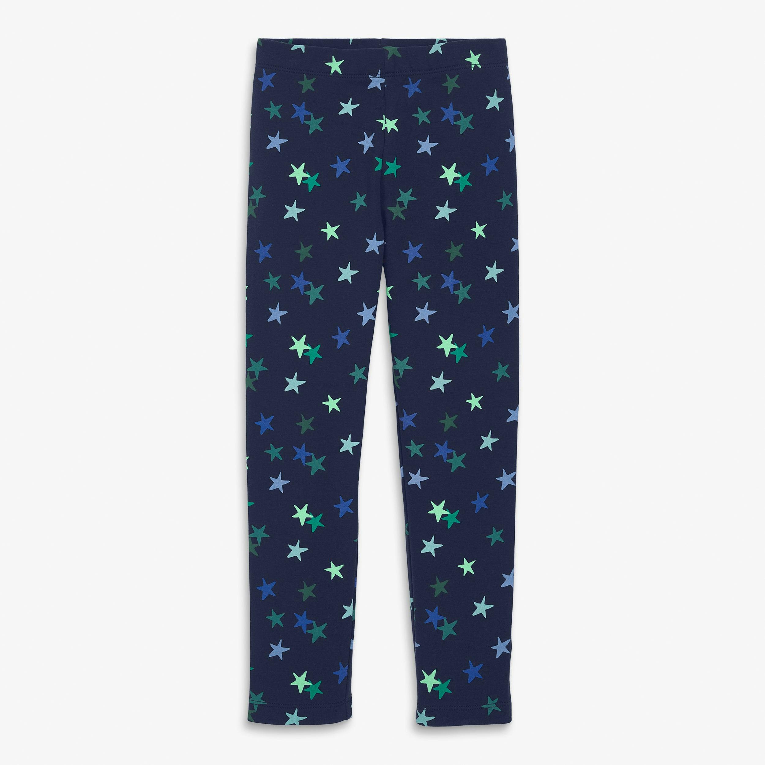 Kids french terry cozy legging in confetti stars