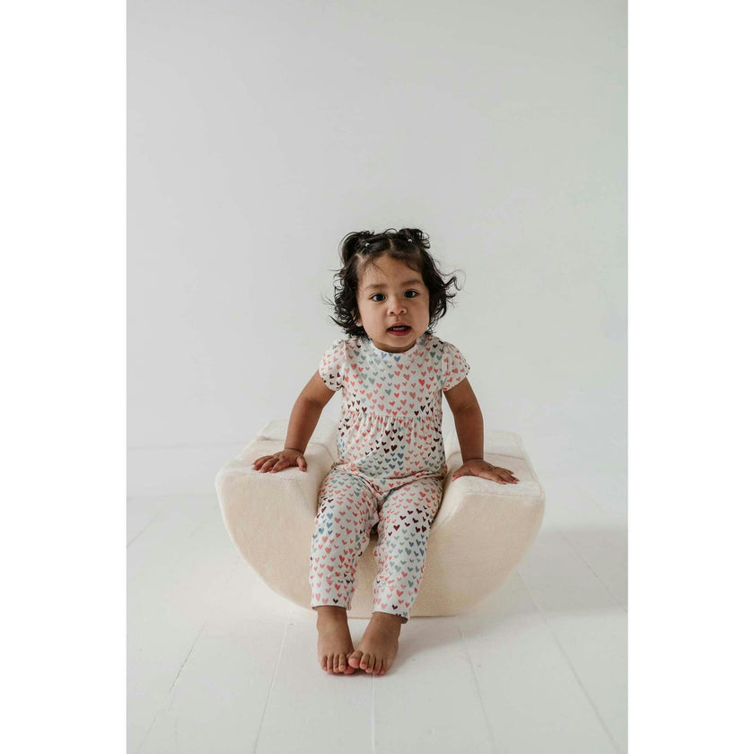 Baby Girl Short Sleeve Pant Romper