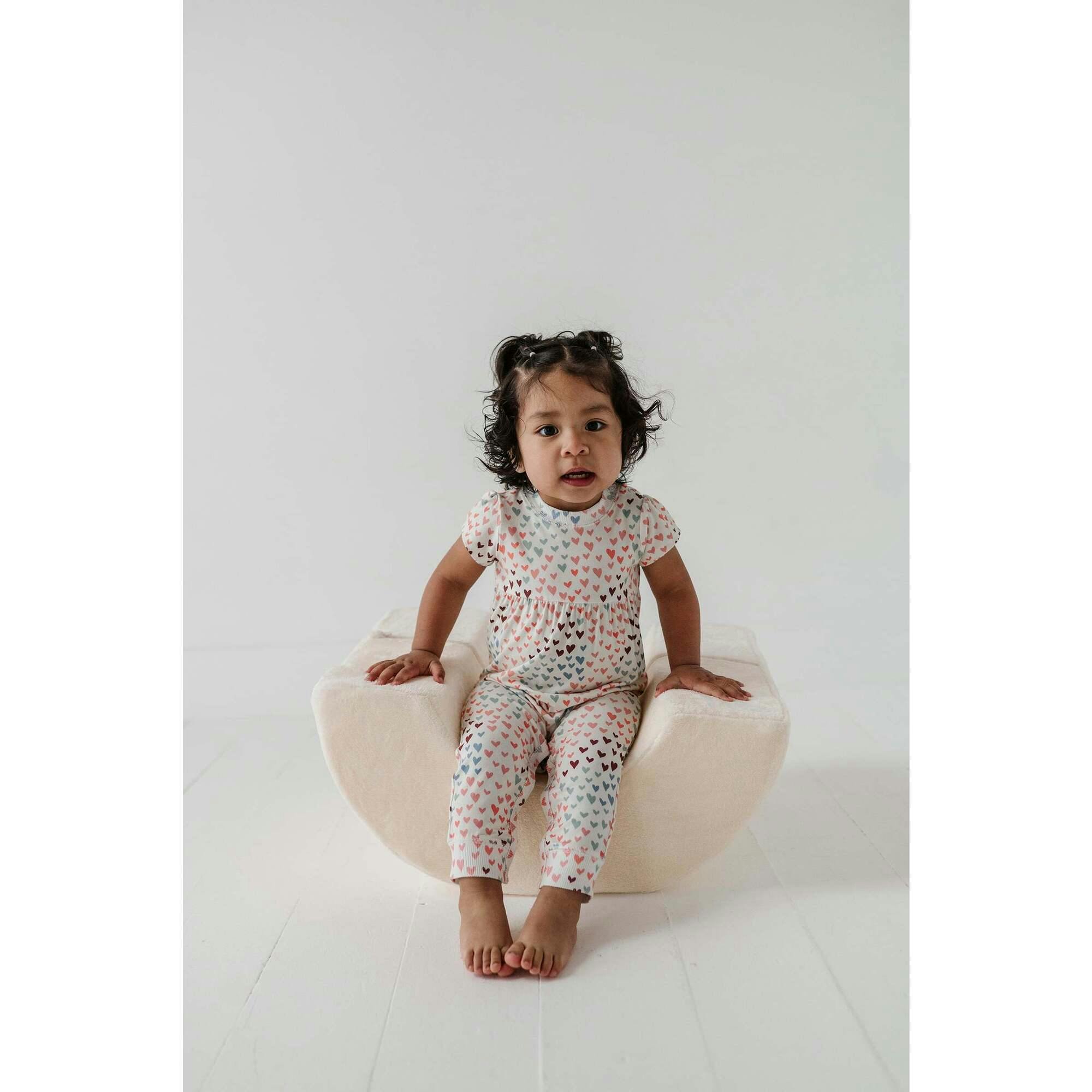 Baby Girl Short Sleeve Pant Romper
