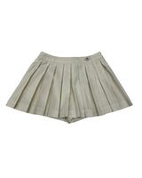 Jane Cream Soft Plaid Pleated Skort