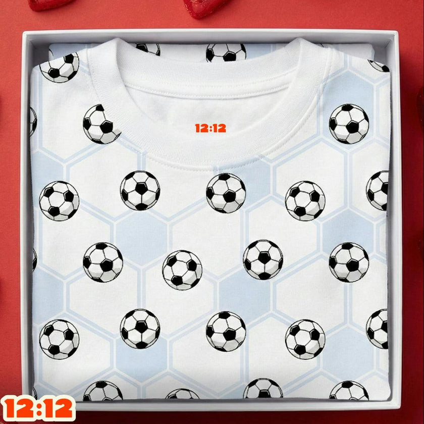 The Organic Long Sleeve Pajama Set [Soccer]