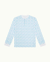 Love Heart Pyjama - Adult Blue