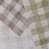 Washable Rug Vichy Marron