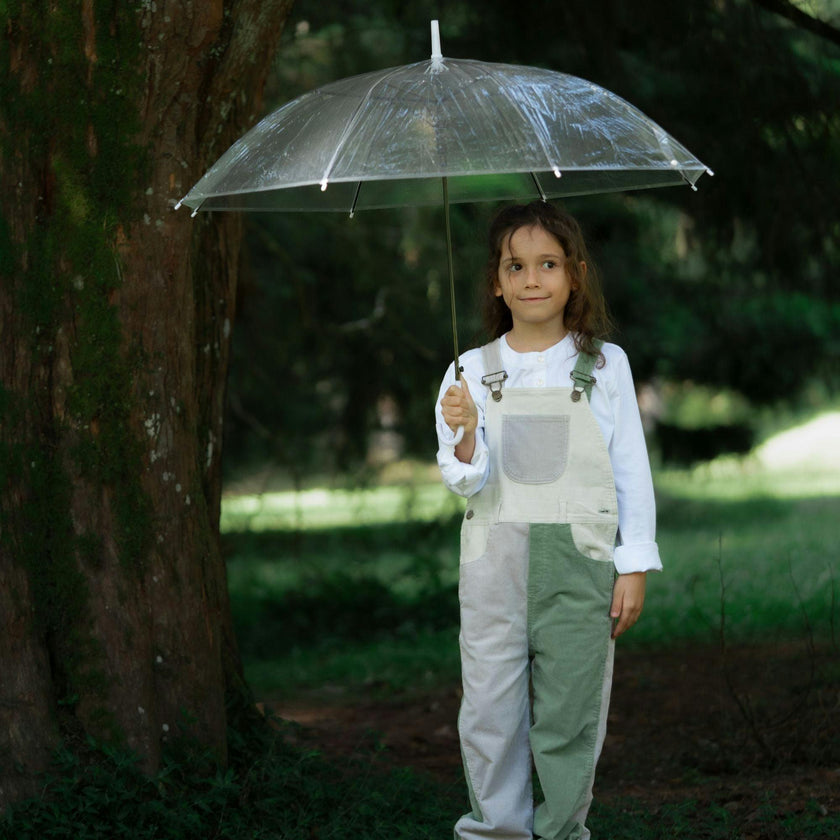 Waterlilies Patchwork Corduroy Overalls