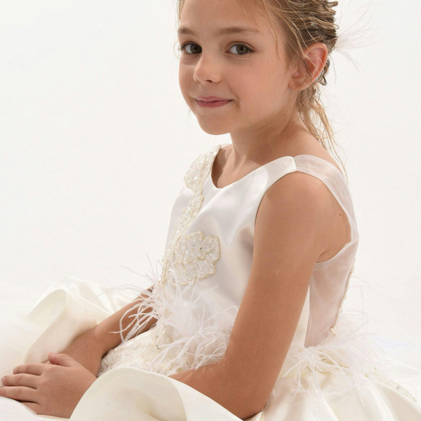 Ivory Belridge Floral Cascade Dress