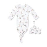 Explorer Puppy Blue - Knotted Gown and Beanie Hat