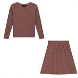 Rib V-Neck 2PC Set