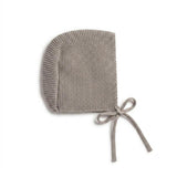 Transfer Flower Knit Baby Bonnet