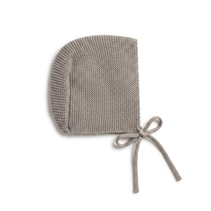 Transfer Flower Knit Baby Bonnet