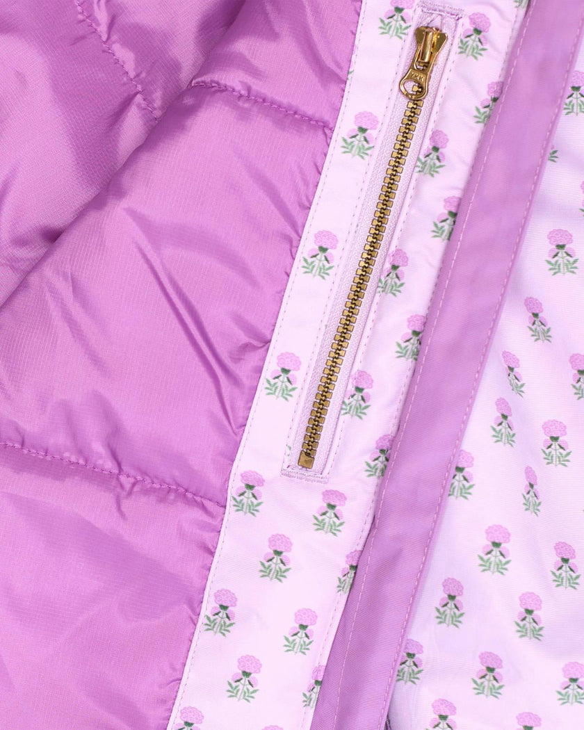 Women's Winter Coat in Pink Marigold
