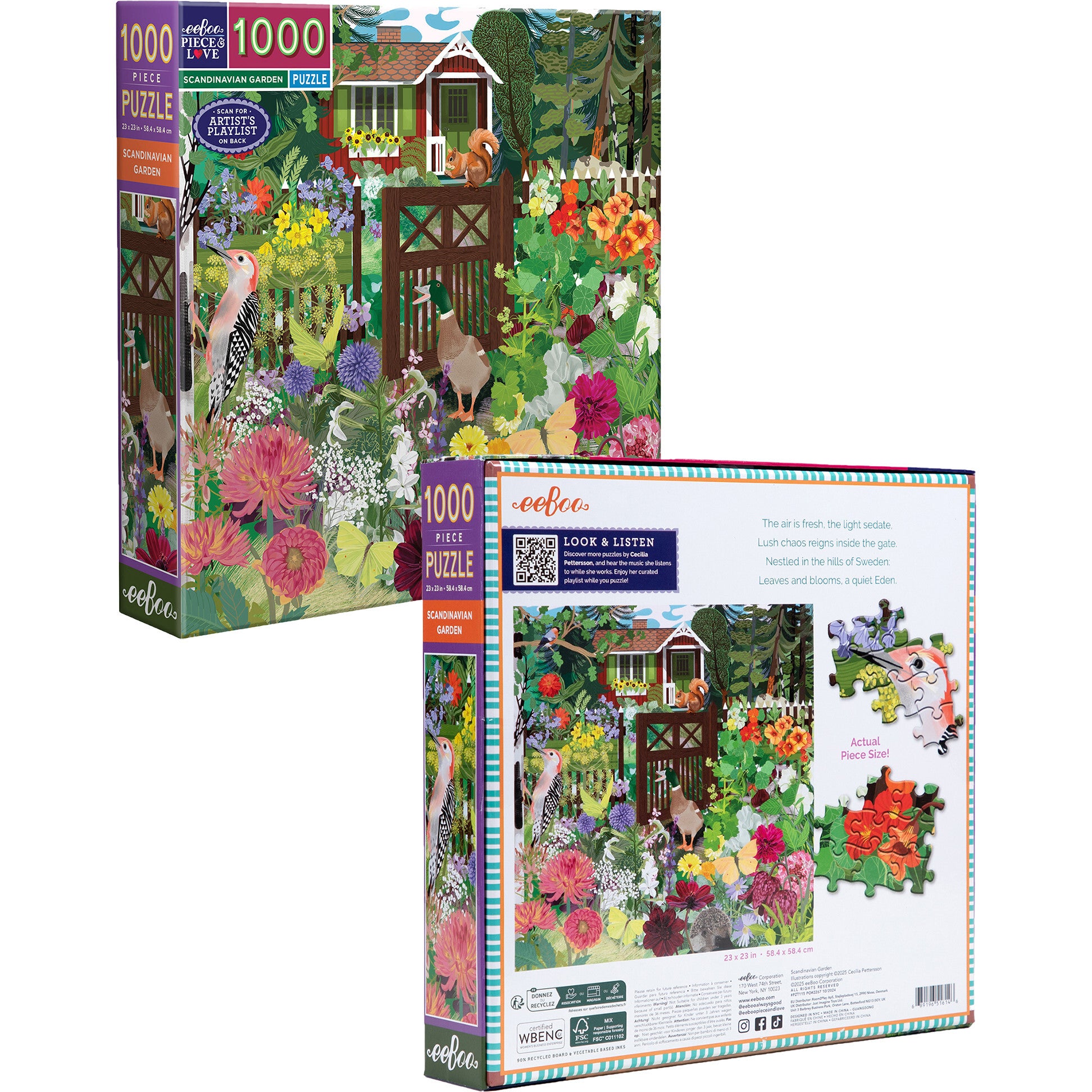 Piece&Love: Scandinavian Garden - 1000 pc Puzzle