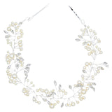 Crystal Accent Pearl Hair Vine