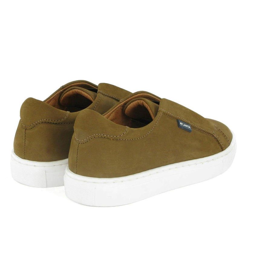 Nubuck Leather Sneaker, Camel