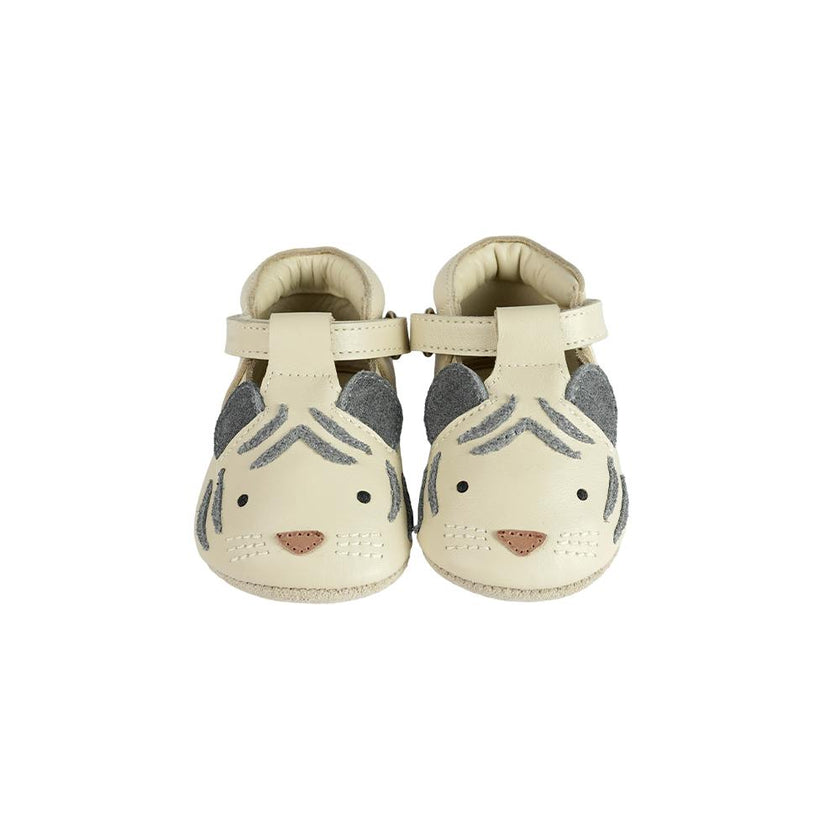 Spark Special Shoes | White Tiger | Cream Leather