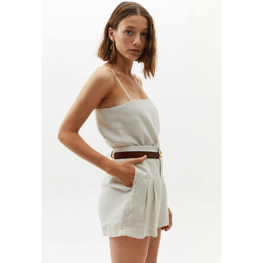Frida Linen Shorts - Natural