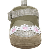 Daisies Tan Lurex Linen Espadrille First Kick