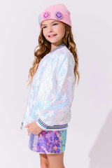 Bright Star Sequin Bomber