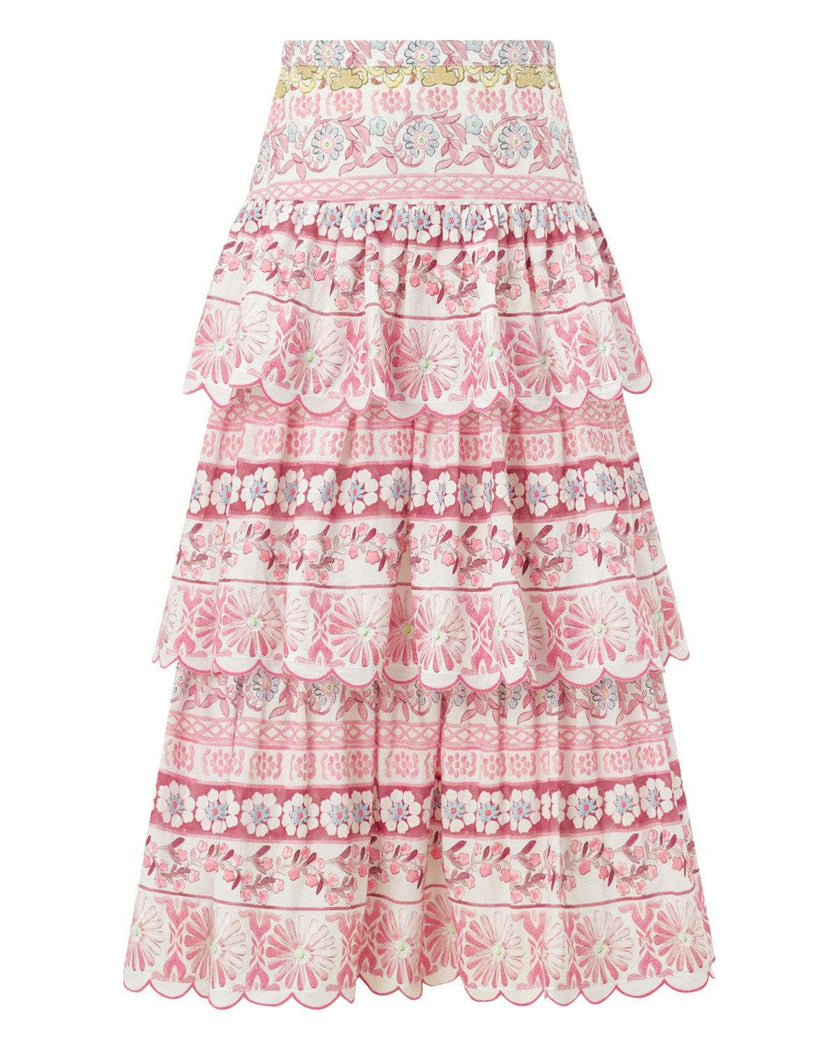 Lara Embroidered Maxi Skirt
