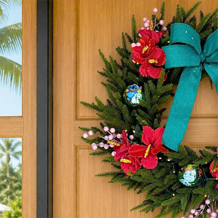 Disney® Stitch Christmas Wreath Pre-Lit