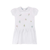 Girls Embroidered Garden Knit Dress