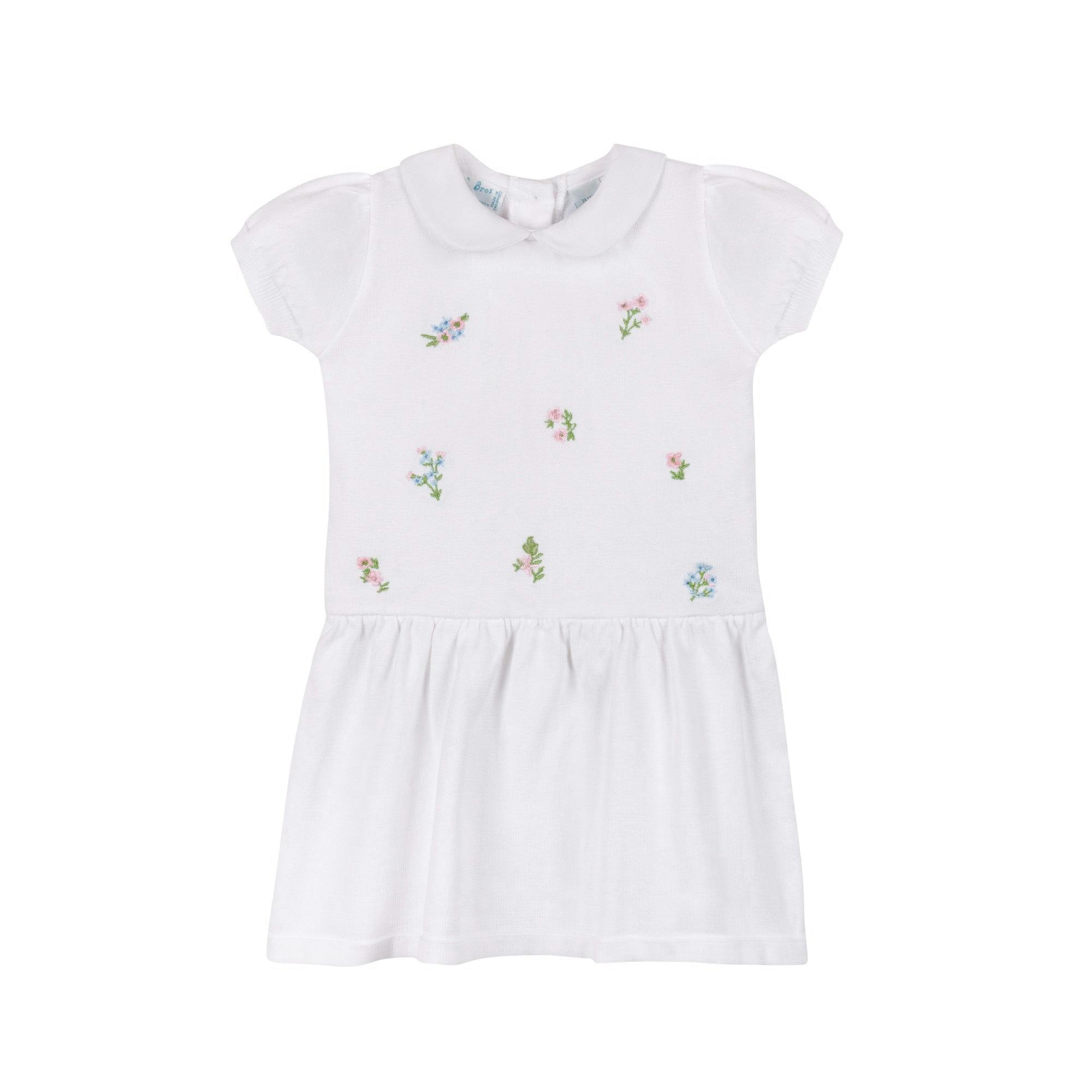 Girls Embroidered Garden Knit Dress