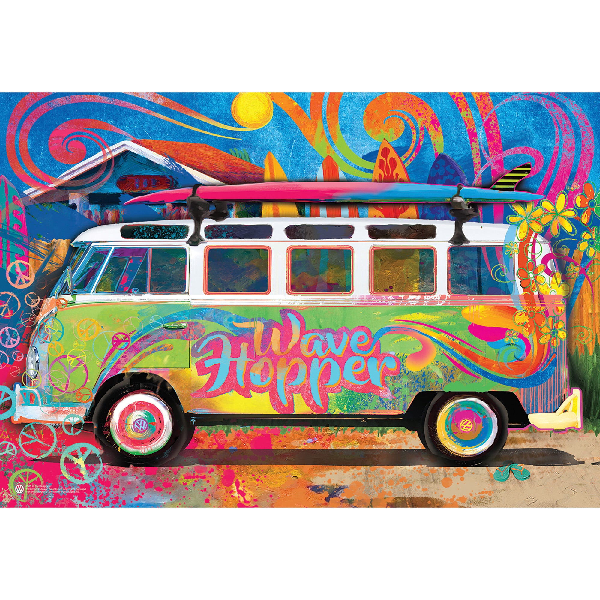 VW Wave: Hopper Bus - 550 pc Puzzle
