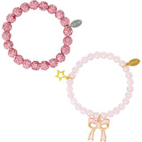 Girl's Sparkle Bow Bracelets Set