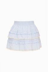 Billie Tween Skirt, Chambray Sky