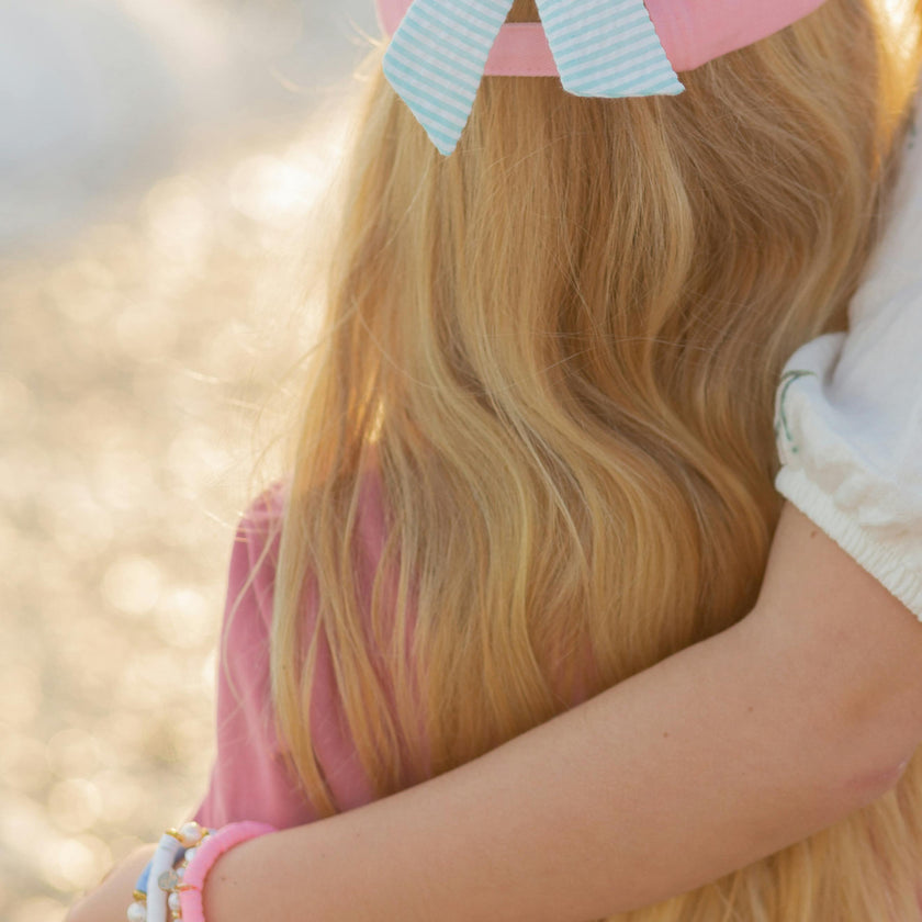 Pink Mermaid Bow Baseball Hat (Baby/Toddler, Youth)