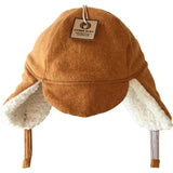 Winter Hat with Velcro Straps, Orange
