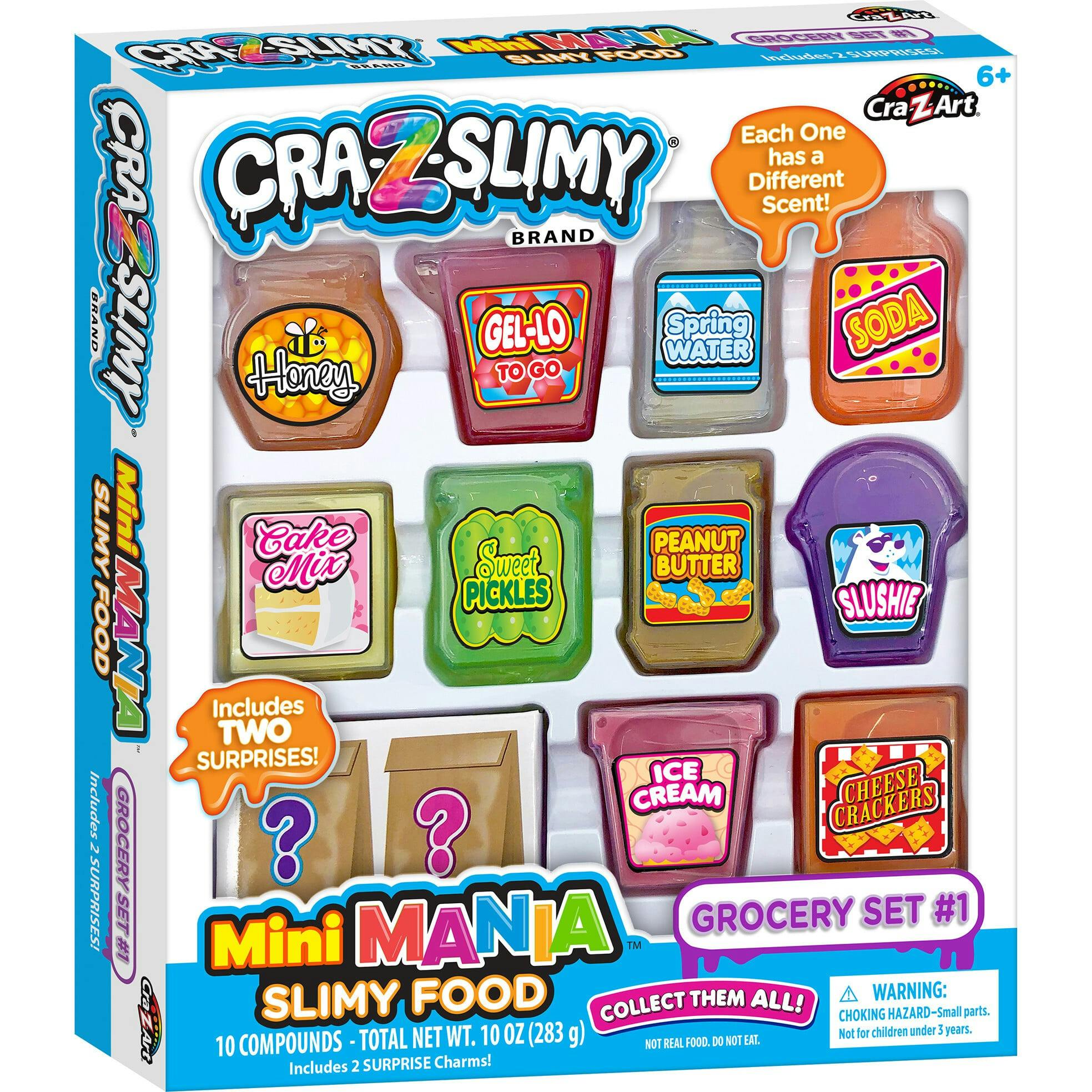 Cra-Z-Slimy: Mini Mania Slimy Food: Grocery Set #1
