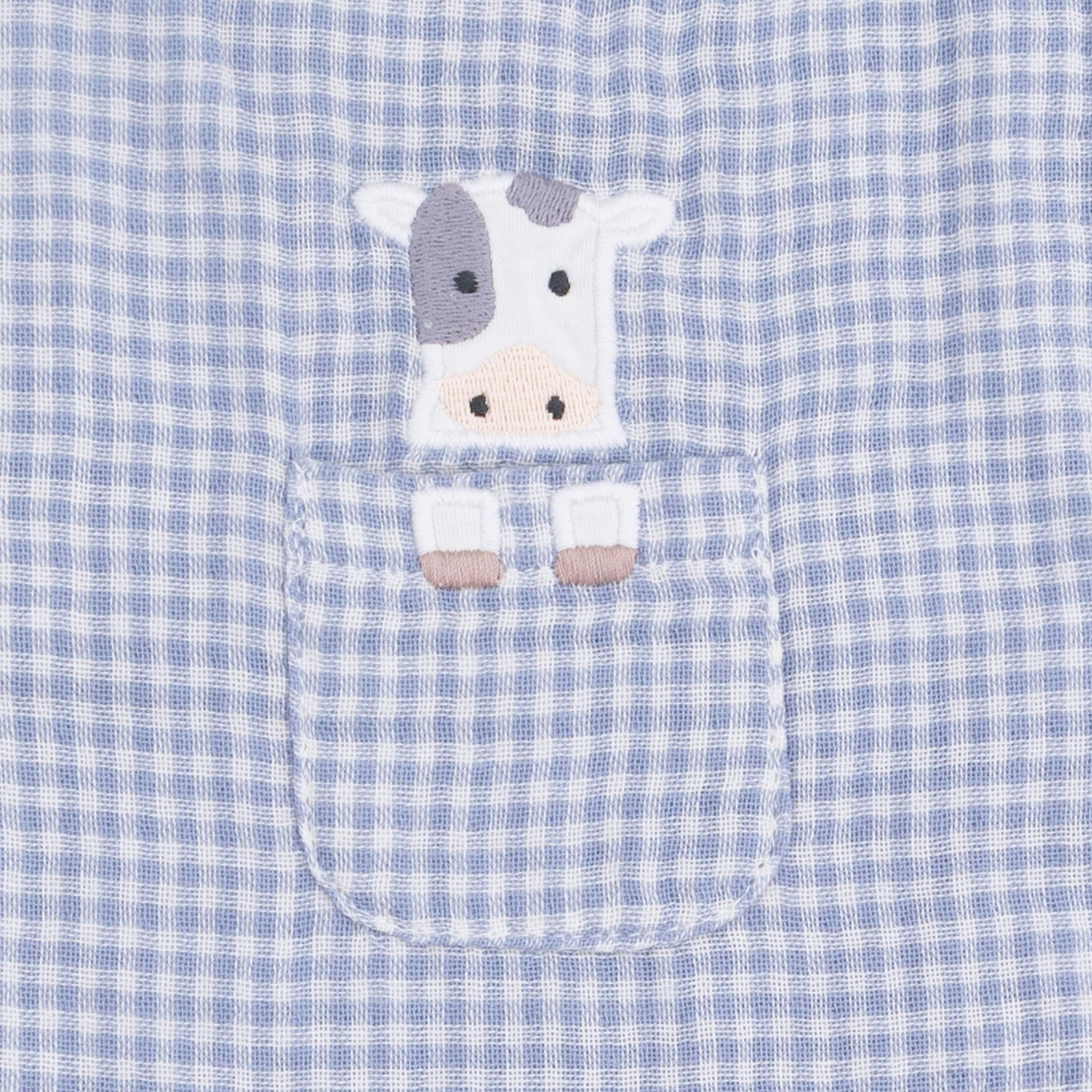 Cute Farm Animals Appliques - Jon Jon with Short Sleeve Bodysuit