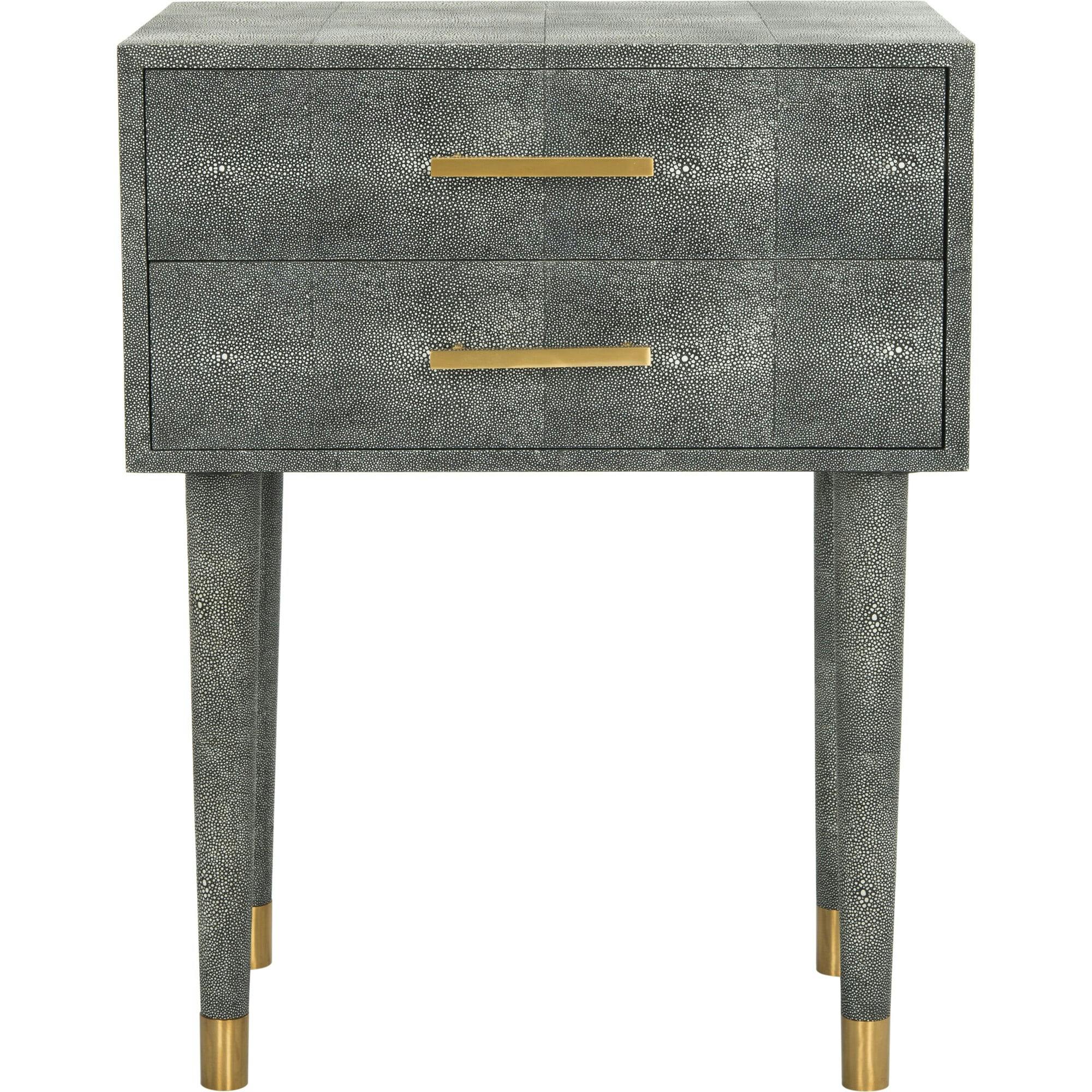 Nour Faux Shagreen End Table