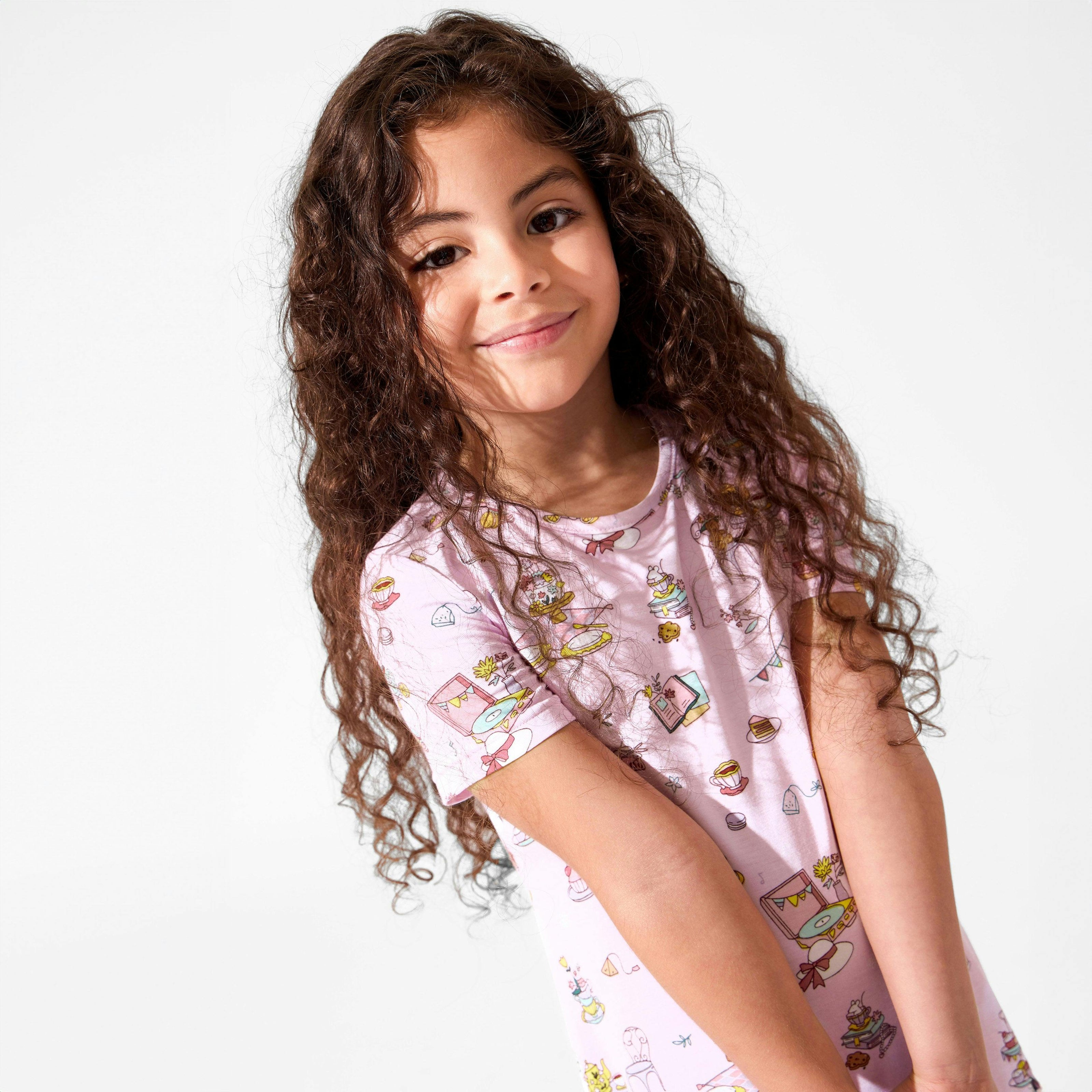 Tea Party Girls' Short Sleeve Dress