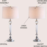 Emma 29.5" Crystal LED Table Lamp