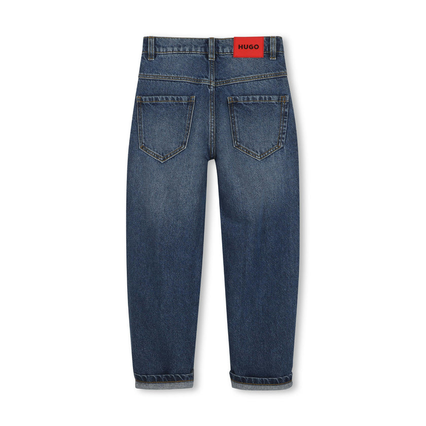 Blue Loose Fit Denim Pants